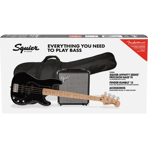 Fender Squier Affinity Series Precision Bass PJ Pack MN Negru