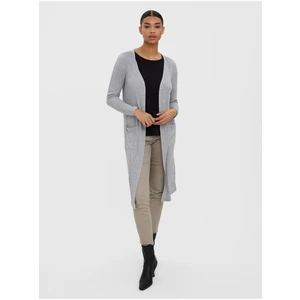 Light Grey Long Cardigan VERO MODA Anepaya - Women