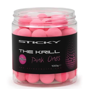 Sticky baits plovoucí boilies the krill pop-ups pink ones 100 g-12 mm