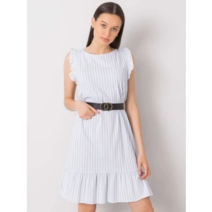 Women's light blue striped dress