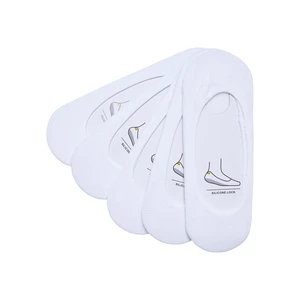 Invisible Socks 5-Pack White