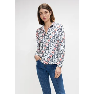 MONNARI Woman's Blouses Patterned Women's Blouse Multi White