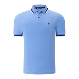 T8594 DEWBERRY MENS T-SHIRT-STRAIGHT LIGHT BLUE