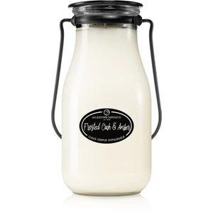 Milkhouse Candle Co. Creamery Frosted Oak & Amber vonná sviečka Milkbottle 396 g