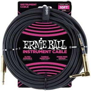 Ernie Ball P06081-EB Negru 3 m Drept - Oblic