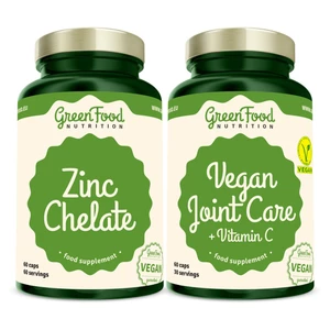 GreenFood Nutrition Vegan Joint Care with Vitamin C + Zinc Chelate sada (na podporu zdravia pohybovej sústavy)