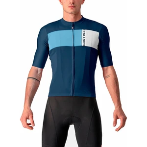 Castelli Prologo 7 Jersey Belgian Blue/Drive Blue-Silver Gray M