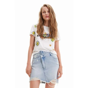 Desigual Margapepo Triko Bílá