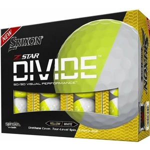 Srixon Z-Star Divide 8 Golf Balls White/Tour Yellow