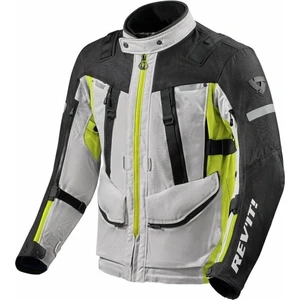 Rev'it! Sand 4 H2O Silver/Neon Yellow M Chaqueta textil