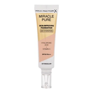 Max Factor Miracle Pure Skin dlhotrvajúci make-up SPF 30 odtieň 30 Porcelain 30 ml