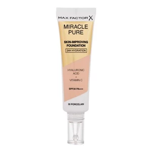 Max Factor Miracle Pure Skin dlouhotrvající make-up SPF 30 odstín 30 Porcelain 30 ml