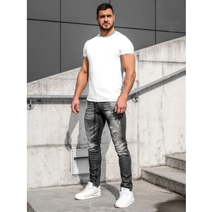 Černé pánské džíny regular fit Bolf MP005N