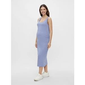 Light Blue Maternity Basic Maxi Dresses Mama.licious Lea - Women