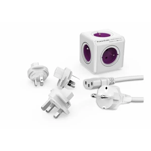 PowerCube ReWirable + Travel Plugs Fialová Fialová