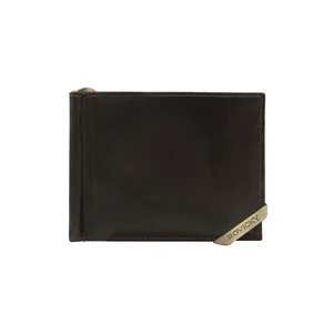 Dark brown and brown men's banknote wallet