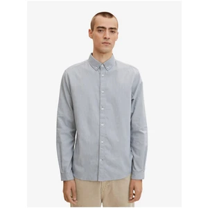 Light Blue Men's Striped Tom Tailor Shirt - Men's