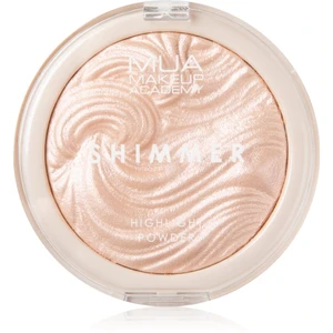 MUA Makeup Academy Shimmer kompaktní pudrový rozjasňovač odstín Pink Shimmer 8 g