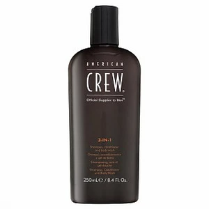 American Crew 3-in-1 szampon, odżywka i żel pod prysznic do codziennego użytku 250 ml