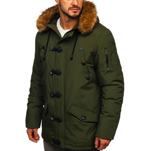 Geacă de iarnă parka verde Bolf 1888