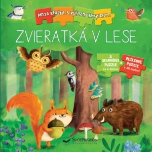 Zvieratká v lese -- Moja knižka s reťazovými puzzle