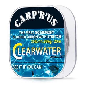 Carp´r´us clearwater - návazcový fluorocarbon 20 m crystal-nosnost 15 lb