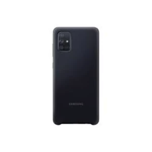 Silikonové pouzdro Silicone Cover EF-PA715TBEGEU pro Samsung Galaxy A71, černá