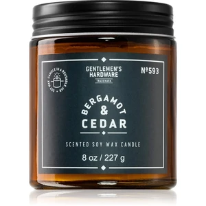 Zapachowa sojowa świeca czas palenia 48 h Bergamot & Cedar – Gentlemen's Hardware