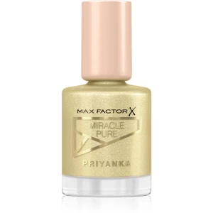 Max Factor x Priyanka Miracle Pure ošetrujúci lak na nechty odtieň 714 Sunrise Glow 12 ml