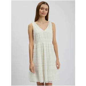 Orsay Bílé dámské krajkové šaty - Dámské
