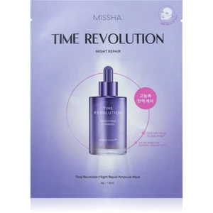 Missha Time Revolution Night Repair Ampoule plátenná maska proti vráskam 30 g