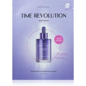 Missha Time Revolution Night Repair Ampoule plátýnková maska proti vráskám 30 g