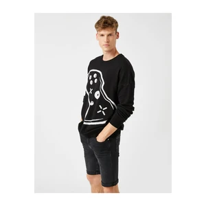 Koton Sweatshirt - Schwarz - Regular fit