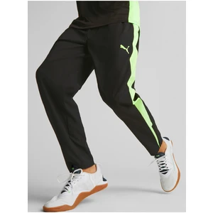 Green-black mens sports sweatpants Puma Fit Woven - Men