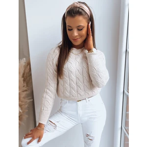 Women's sweater SELAVI light beige Dstreet
