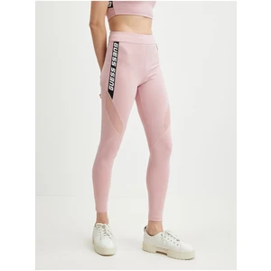 Light pink women's sports leggings Guess Angelica - Women