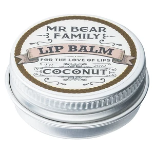 Mr Bear Family Coconut balzam na pery pre mužov 15 ml