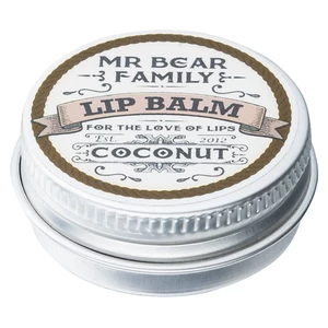 Mr Bear Family Coconut balzám na rty pro muže 15 ml
