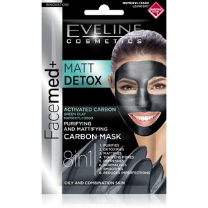 Eveline Cosmetics FaceMed+ pleťová maska pre mastnú a zmiešanú pleť