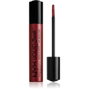 NYX Professional Makeup Liquid Suede™ Metallic Matte voděodolná tekutá rtěnka s metalickým finišem odstín 35 Biker Babe 4 ml