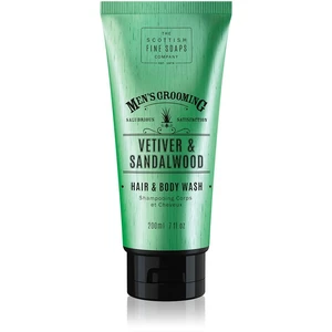 Scottish Fine Soaps Men’s Grooming Vetiver & Sandalwood mycí gel na tělo a vlasy pro muže 200 ml