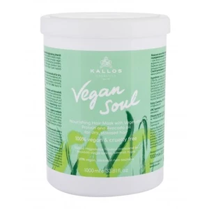 Kallos Vegan Soul výživná maska pre suché, namáhané vlasy 1000 ml