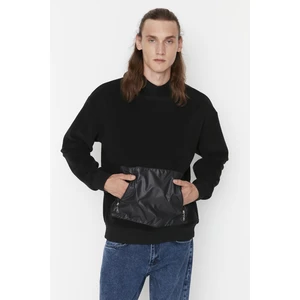 Trendyol Sweatshirt - Black - Regular fit