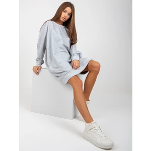 Grey long oversize hoodie