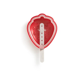 Lékué Strawberry Popsicle Mold tvořítko na zmrzlinu ve tvaru jahody 1 ks