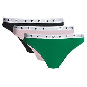 Tommy Hilfiger 3 PACK - dámská tanga UW0UW02521-0V3 XL