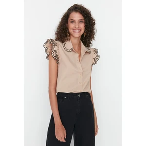 Dámská halenka Trendyol TWOSS22GO0234/BEIGE