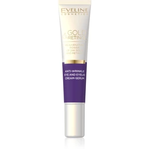 Eveline Cosmetics Gold & Retinol krémové sérum proti vráskám očního okolí 20 ml