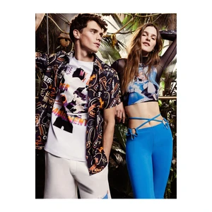 Koton Far East Printed Short Sleeve Shirt