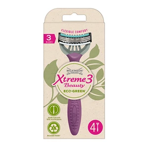 Wilkinson Sword Jednorázový holicí strojek pro ženy Xtreme3 Beauty ECO Green 4 ks